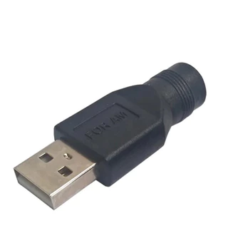 Connector DIY 5.5*2.1มม.หญิง DC Power Jack To USB 2.0ประเภท A ชายปลั๊กแจ็คซ็อกเก็ต5V DC ปลั๊กอะแดปเตอร์แล็ปท็อป