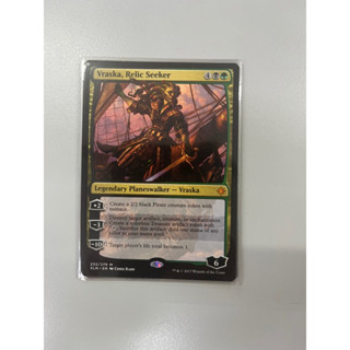 การ์ด MTG Vraska, Relic Seeker Magic the Gathering EDH รุ่น Ixalan สภาพ Nm