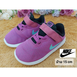 รองเท้าเด็กหญิง Nike ป้าย 15 cm สีสวยมากใหม่มาก