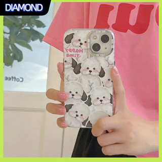 💲คูปองเคลม💲เคสไอโ case for iphone 11 12 ลูกสุนัขน่ารัก เคส 14 13 12 11 pro max ซิลิโคนเหลวป้องกันการตกหล่น