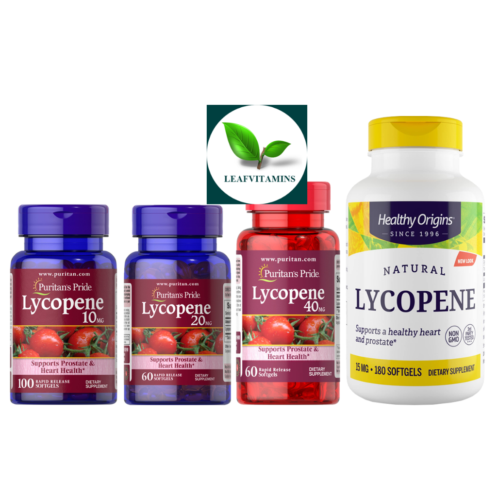 Puritan's Pride Lycopene 10, 20, 40 mg / 60,100 Softgels