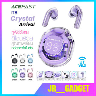 Acefast T8 หูฟังไร้สาย บลูทูธ 5.3 Crystal TWS headset หูฟังพร้อมเคส ลดเสียงรบกวน ควบคุมแบบสัมผัส