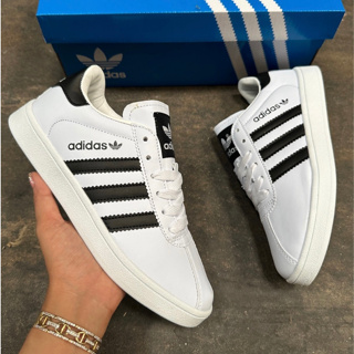 รองเท้าผ้าใบ Adidas Leather Classic พร้อมส่ง ใส่ได้ผู้ชายผู้หญิง