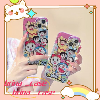 ❤️ส่งของขวัญ❤️ เคสไอโฟน 11 12 13 14 Pro Max โดราเอม่อน ความนิยม แฟชั่น การ์ตูน ฤดูร้อน Case for iPhone ป้องกันการตก