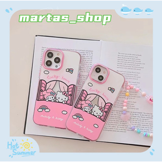 ❤️ส่งของขวัญ❤️ เคสไอโฟน 11 12 13 14 Pro Max HelloKitty ความนิยม การ์ตูน ฤดูร้อน สาวน่ารักหัวใจ Case for iPhone สาวน่ารัก