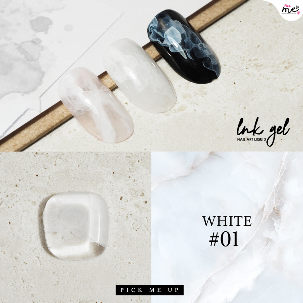สีเจลทาเล็บ IG001 White #01
