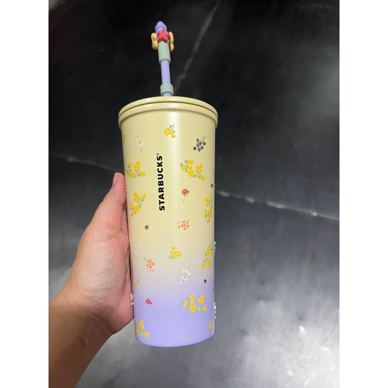 Starbucks Stainless Steel Wildflowers Set Cold Cup 16oz (ครบเซต)