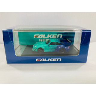 Time Model 1:64 RWB 993 FALKEN Black GT Wing Ver (LIMITED EDITION)