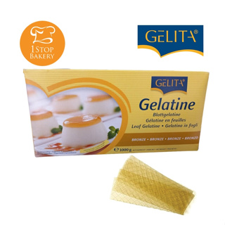 GELITA Gelatine Sheets Bronze (285 sheets/Box) 1 kg. M116 / เจลาตินแบบแผ่น