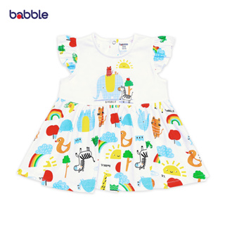BABBLE ชุดเด็กผู้หญิง ชุดกระโปรงเด็ก เสื้อผ้าเด็กผู้หญิง อายุ 3 เดือน ถึง 2 ปี (4 ลายให้เลือก)  (DD003) (BDD)