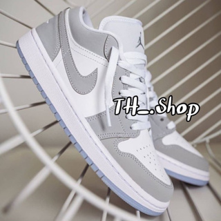 🔥รองเท้าผ้าใบ Nike Air Jordan Wolf Grey 🩶🤍
