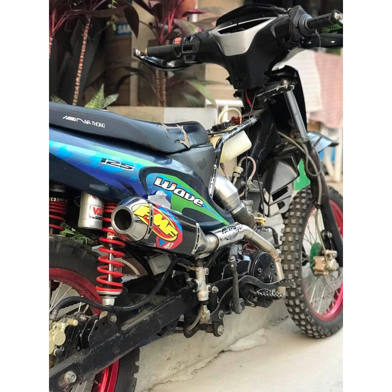 ท่อรถ FMF หู cnc คอซอย ท่อเวฟ125 วิบาก ท่อรถวิบากFMF