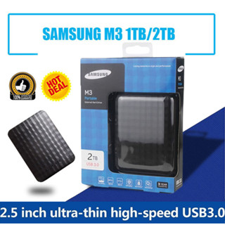 จัดส่งภายใน 24 ชั่วโมง! SAMSUNG ฮาร์ดไดรฟ์ภายนอก 2TB/1TB USB3.0 2.5"External Hard Disk Basics Storage