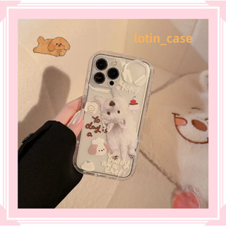 🎁ส่งของขวัญ🎁เคสไอโฟน สำหรับ 11 13 for iPhone Case 14 12 Pro Max ลูกสุนัข การ์ตูน น่ารัก กันกระแทก ปกป้อง เคสโทรศัพท์