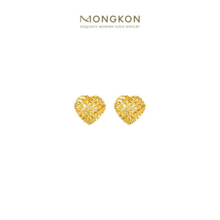 Mongkon Gold ทองคำแท้บริสุทธิ์สูง 96.5% ต่างหู 1 - 2 สลึง Wire Heart