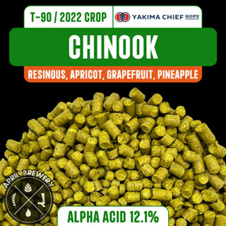 Chinook Hops Pellets ฮอปส์ เพลลิท ทำเบียร์​ Pale Ale, IPA และอื่นๆ Homebrew Crop 2022 1oz [Yakima Chief Hops]