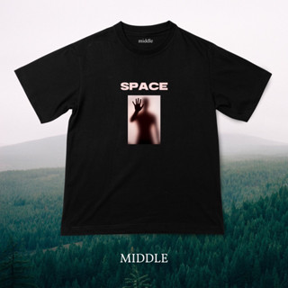 เสื้อยืดโอเวอร์ไซส์สกรีน ลาย Space | สกรีนไม่หลุดไม่ลอก ซักเครื่องได้