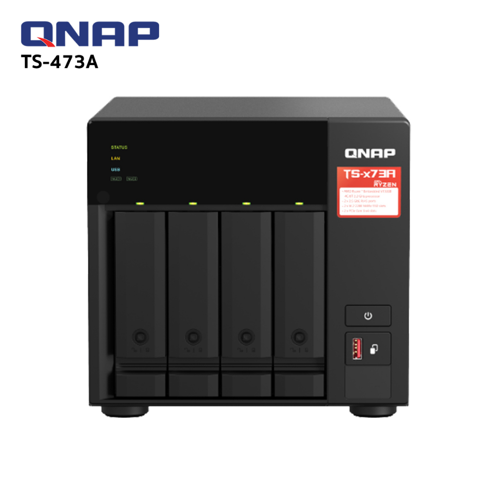 Qnap TS-473A-8G อุปกรณ์จัดเก็บข้อมูลบนเครือข่าย
