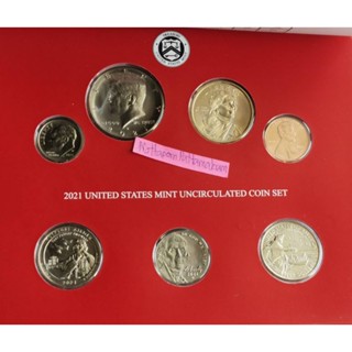 ชุดเหรียญ USA Mint Set 7  เหรียญ ปี 2021-D