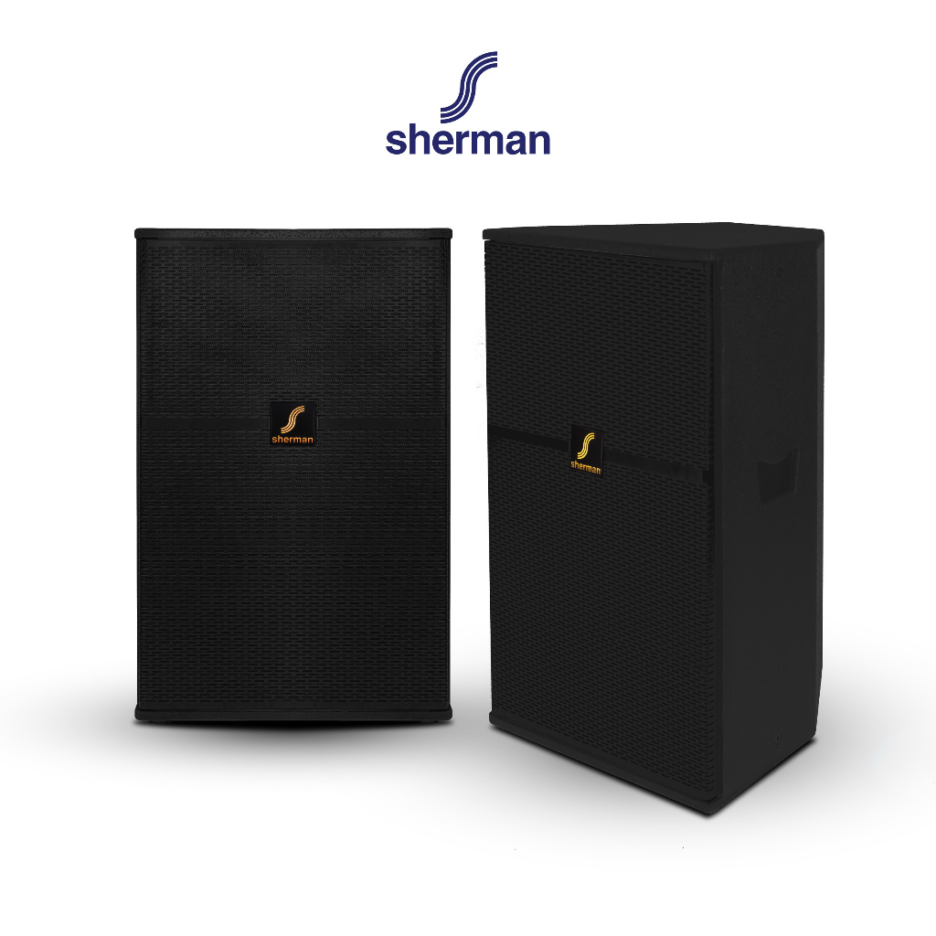 Sherman ชุดลำโพงกลางแจ้ง PA 15 นิ้ว รุ่น SM-154 (สีดำ)