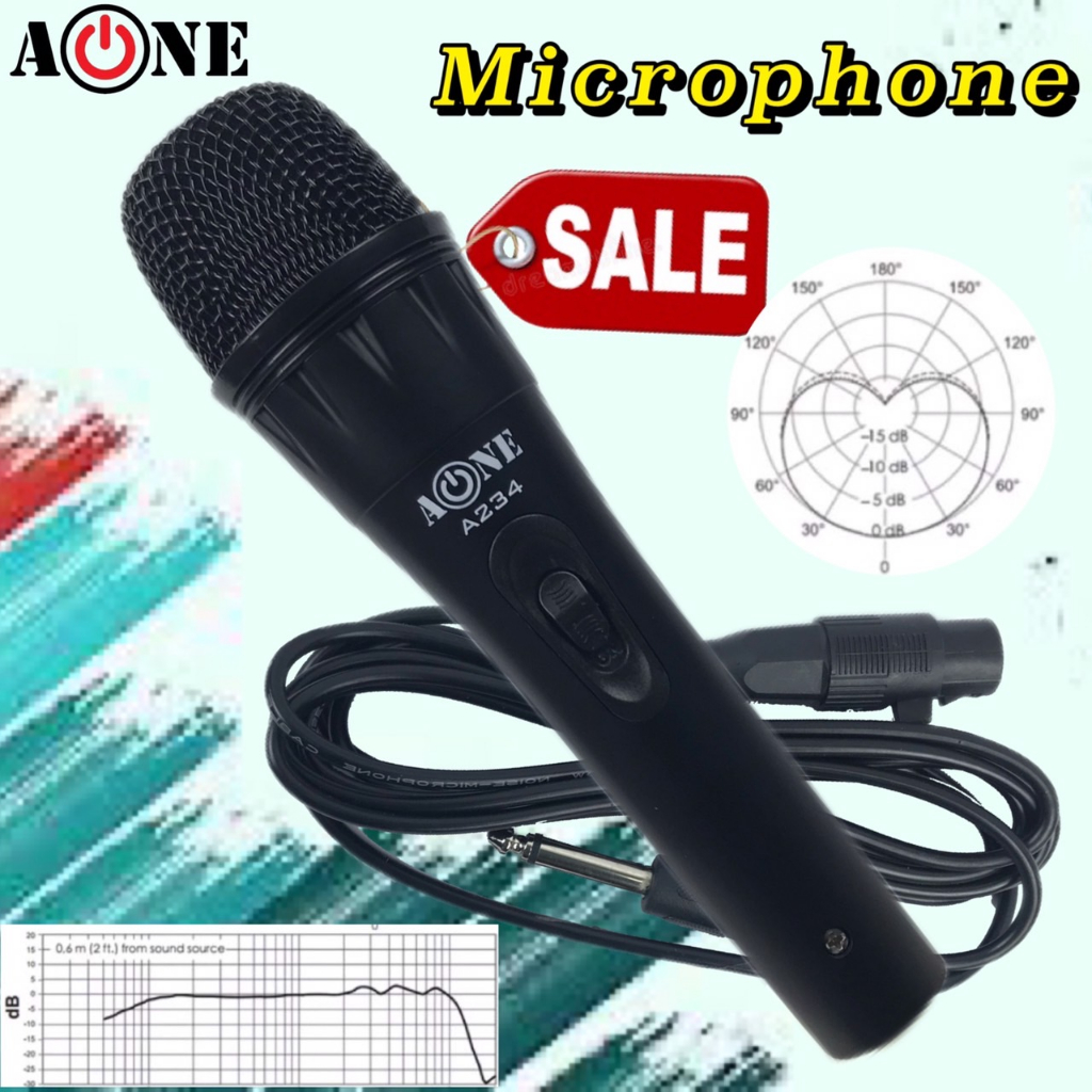 ไมค์สาย MBA ไมค์คาราโอเกะ Microphone สายยาว 5 เมตร พร้อมกระเป๋า