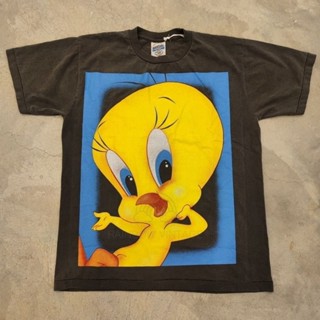 TWEETY นกเหลือง เสื้อลายการ์ตูน เสื้อวง เสื้อทัวร์