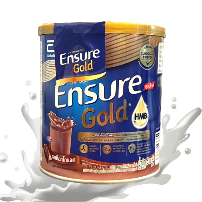 [สูตรใหม่]Ensure Gold Chocolate 380g เอนชัวร์ ช็อกโกแลต 380 กรัม 1 กระป๋อง 1 Tin อาหารเสริมสูตรครบถ้วน สำหรับผู้ใหญ่