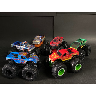 (Set19) Set รถกระบะ Hot Wheels Monster Truck บิ๊กฟุต ล้อยาง   ขนาด 1/64 รถนอกแพ็ค สภาพดี