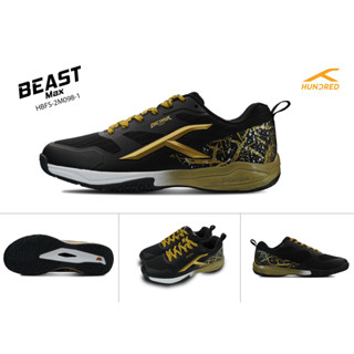 รองเท้าแบดมินตัน HUNDRED badminton Shoe : BEAST MAX - HBFS-2M098-1