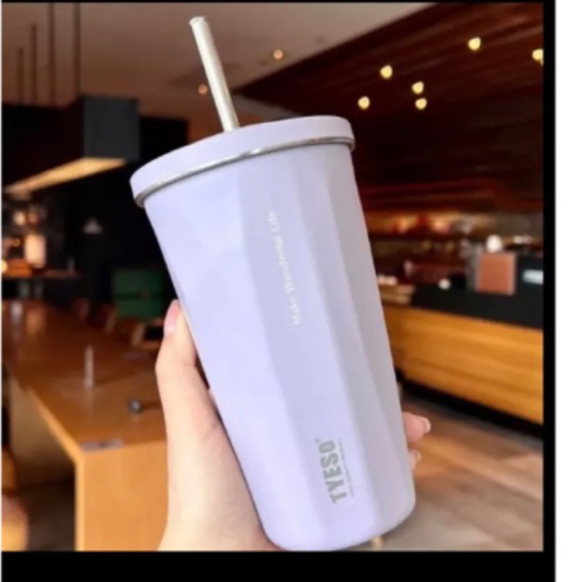 แก้วTYESO600mlหลอดเด้ง