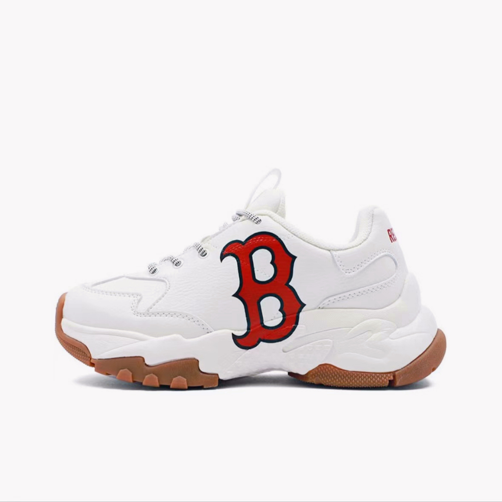(แท้100%) MLB รองเท้าผ้าใบ -Boston Red Sox -3ASHC601N-43IVS
