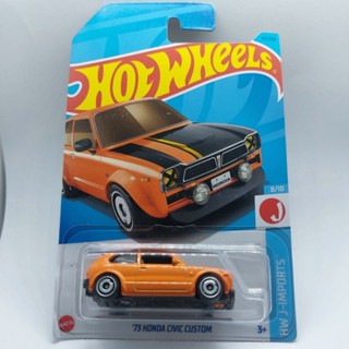 รถเหล็ก Hotwheels 73 HONDA CIVIC CUSTOM (ib43)