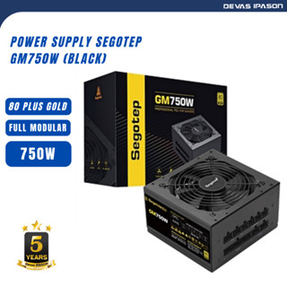 POWER SUPPLY (อุปกรณ์จ่ายไฟ) SEGOTEP GM750W (BLACK) - GM750W 80 PLUS GOLD FULL MODULAR รับประกัน 5 ปี โดย Devas IPASON