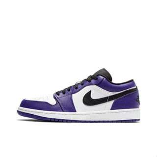 Air Jordan 1 Low Court Purple ปลายเท้าสีม่วง