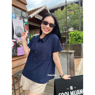 เสื้อคอปกสวยๆ มี 15 สีพร้อมส่ง ผลิตจากเนื้อผ้าฝ้ายผสมลินิน เนื้อนิ่มใส่สบาย ไม่ร้อนจ้า