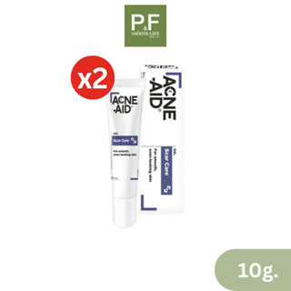 (แพ็ค 2) Acne-Aid Gel Scar Care เจลลดรอยแผลเป็น 10g. แอคเน่-เอด สำหรับผิวหน้า ผิวกาย