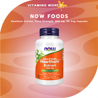 NOW Foods, Hawthorn Extract, Extra Strength, 600 mg, 90 Veg Capsules (V.829)