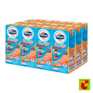 Foremost โฟร์โมสต์ โอเมก้า 369 นมยูเอชที รสจืด 180 มล. แพ็ค 12