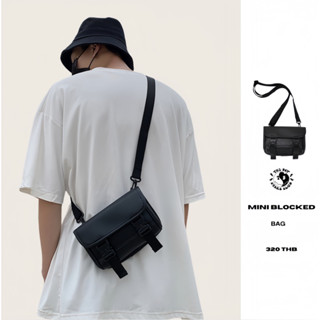 THEBOY-MINI BLOCKED PU BAG กระเป๋าสะพายข้าง