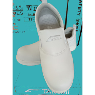 รองเท้าเซฟตี้ รองเท้านิรภัย TAKUMI แบบ Slip-On เอนกประสงค์ รุ่น TSH-225 แบรนด์ญี่ปุ่น สีขาว รุ่นปี 2021