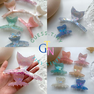 พร้อมส่ง 🦑 💍 กิณบหนีบผมขนาด 4 cm&amp;12 cm Hair Claw ✨🐋  🪸🐚🫧🎡 GTN x Mermaid🧜‍♀️ 🫧🪸🐚 🛁