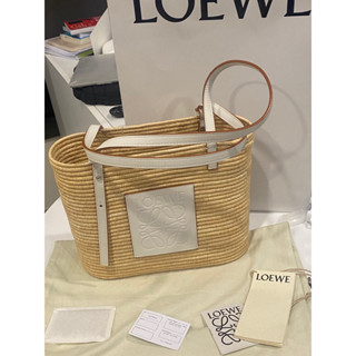 loewe square basket bag กระเป๋าสานสีขาว