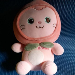 ตุ๊กตาผ้านุ่มๆแมวสตอเบอรี่ชมพูน่ารัก/ขนาด24×24cm.ของใหม่