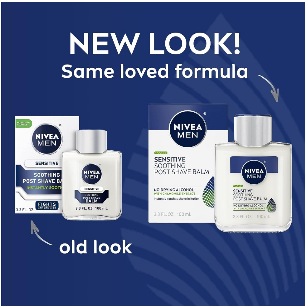 NIVEA Men Sensitive Cooling After Shave Balm 100 ml, Sensitive Skin, สูตรปราศจากแอลกอฮอล์, ซึมซาบเร็ว - รูปที่ 7