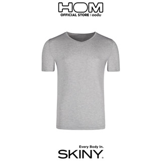 SKINY รุ่น S80317-5593 Tee shirt ผู้ชาย คอวี แขนสั้น ผ้า Bamboo  เนื้อนุ่มสวมใส่สบาย