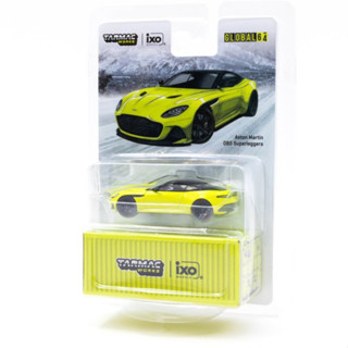 Aston Martin DBS Superleggera  Yellow Metallic 1:64 (TARMAC WORKS)แพ็คคู่ตัวพิเศษ