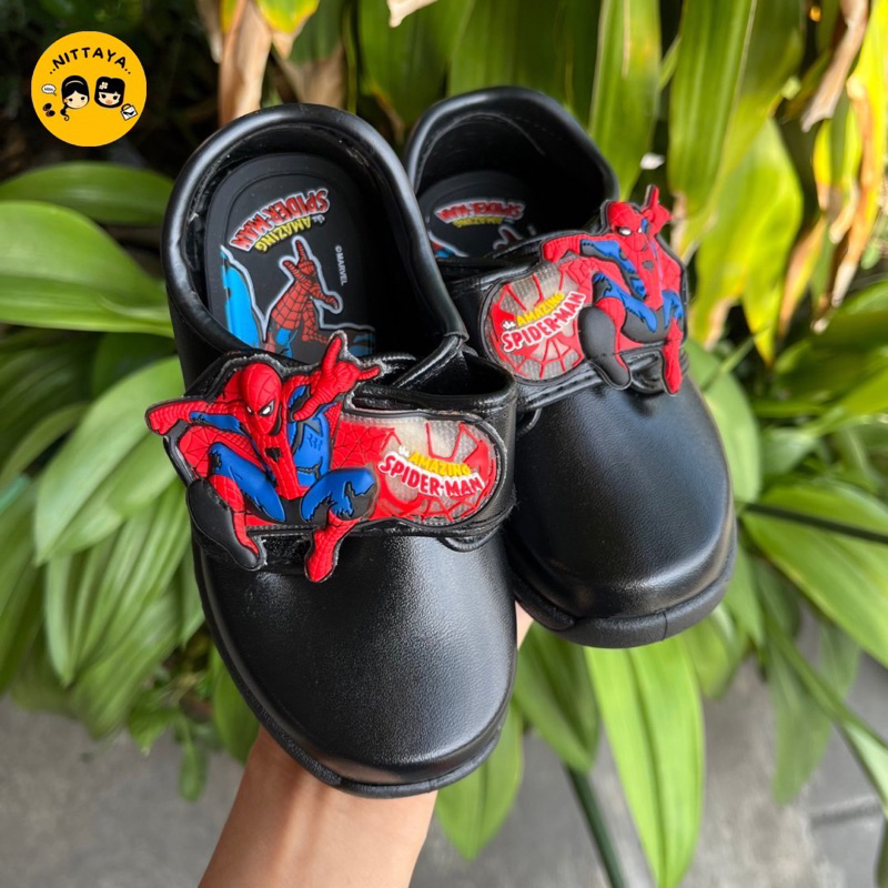 Chappy รองเท้านักเรียนอนุบาล(Spider-Man) รุ่น SM-3