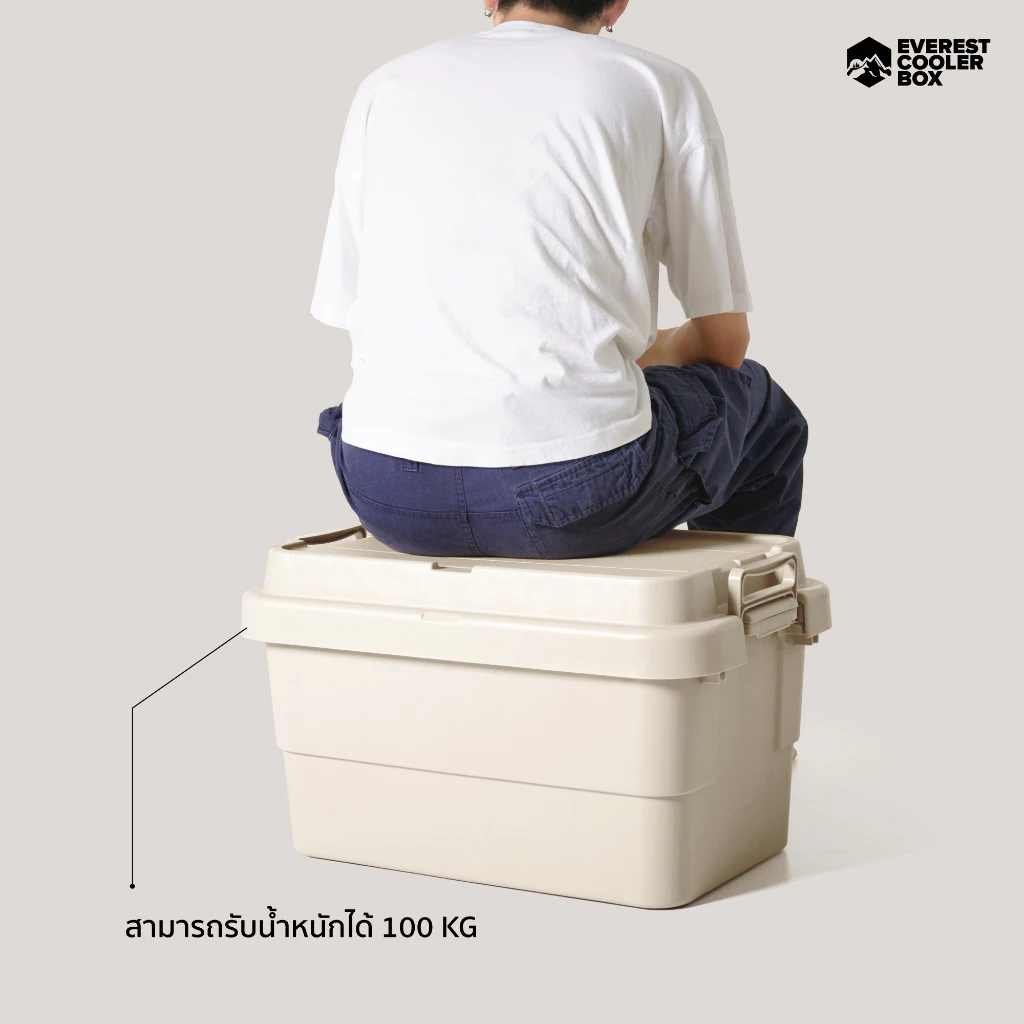 ลัง STACKING CONTAINER ลังแคมป์ปิ้ง Everest กล่องเก็บของ 30 50 70L thumbnail 3