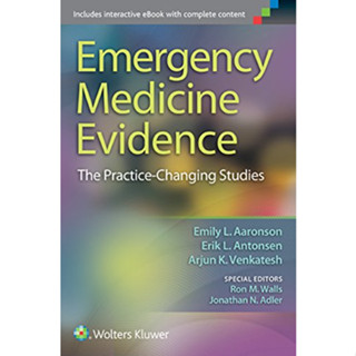 [หนังสือ] Emergency Medicine Evidence: The Practice-Changing ตำรา แพทย์ แพทยศาสตร์ เวชศาสตร์ฉุกเฉิน er medical