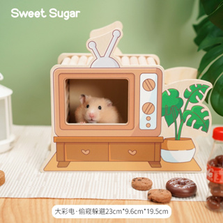 ร้านโทโมะ 💕 งานไม้ Sweet Sugar ตีม Cozy Home บ้าน ของเล่น ของแต่งกรง หนูแฮมสเตอร์ เจอร์บิล น่ารักมากๆๆๆ